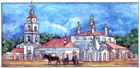Церковь Покрова Пресвятой Богородицы, построенная в XVII веке.
